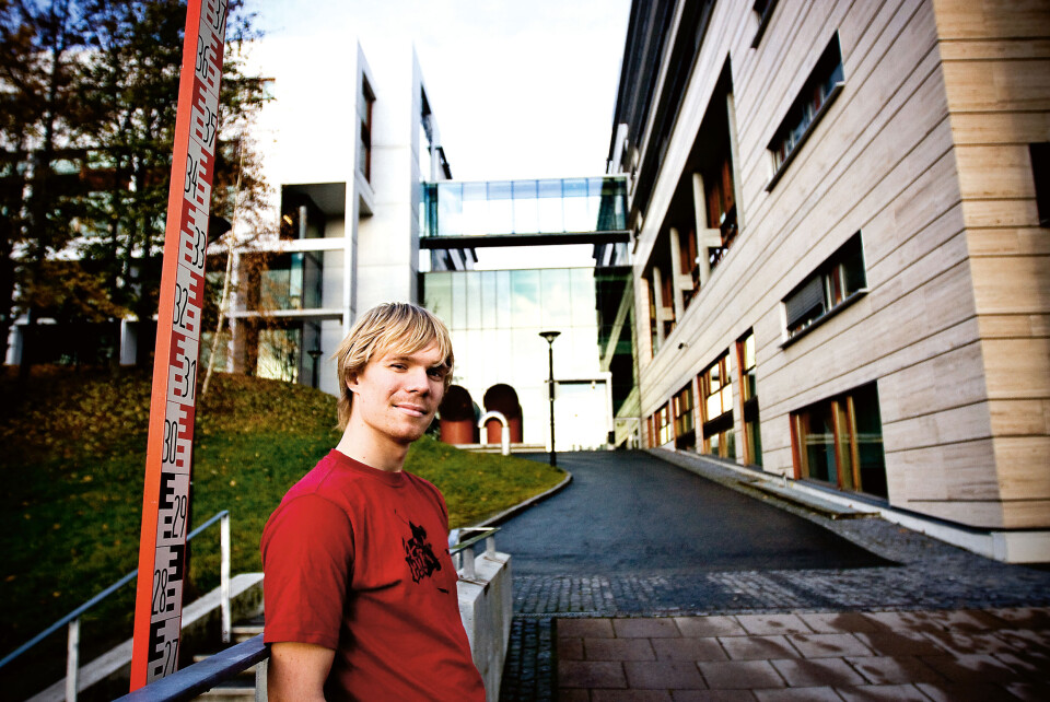 OPPDAGET SYSTEMSVIKT: Student Åsmund Ervik ble overrasket da han så at navn og kandidatnummer enkelt kunne kobles sammen for faglærere.