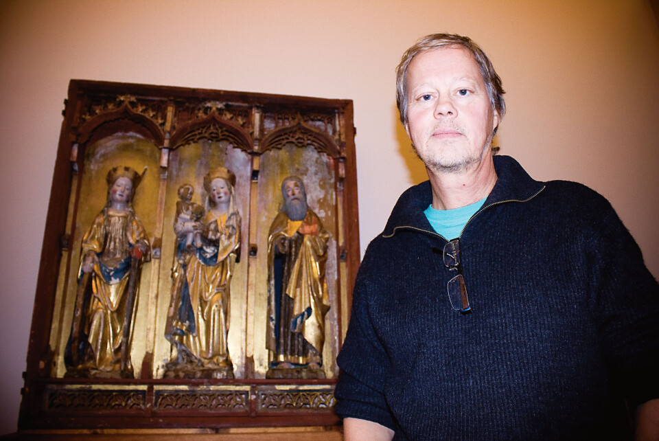 SLETT SIKKERHET: Vitenskapsmuseet er ikke egnet for dagens bruk. Direktør Axel Christophersen venter på et nytt bygg som tidligst vil stå klart om fem år.