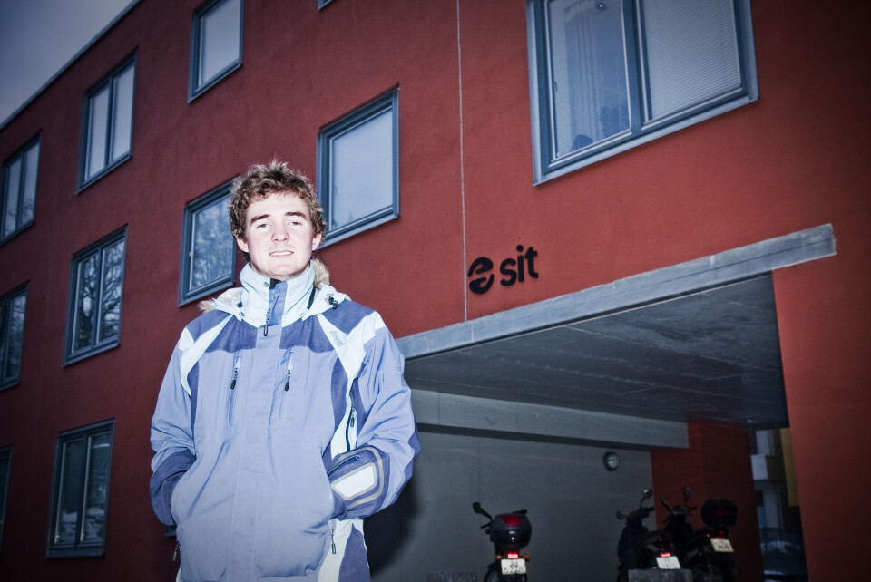 FOR STORT PRESS: Student Hans Olav Hågenvik tror for få studentboliger og for stort press på de som finnes kan være en årsak.