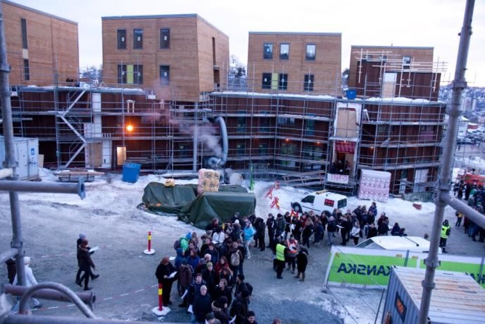 NYE STUDENTBOLIGER: Professor Anders Todal Jenssen tror mer på bevilgninger til studentboliger enn høyere studielån og stipend. Her fra åpningen av Nye Berg i fjor.