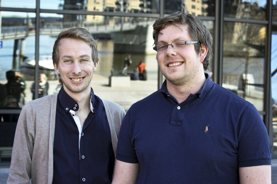 NYVALGTE: Trondheimsstudentene André Almås Christiansen og Nils Magne Killingberg har gått fra lokal til nasjonal studentpolitikk.