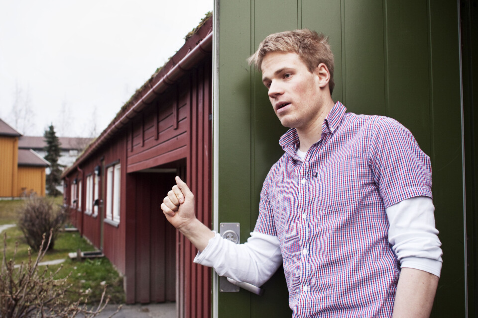 VIL BLI BOENDE: Sindre Haverstad synes ikke det er en god idé å kaste ut studenter fra SiTs boliger for å lette på boligmangelen.