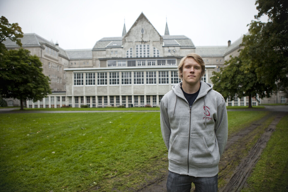 UTILRETTELAGT: Simon Ulseth Sandvåg ved Studenttinget vil sette tilretteleggingstilbudet til studenter ved NTNU på dagsorden.