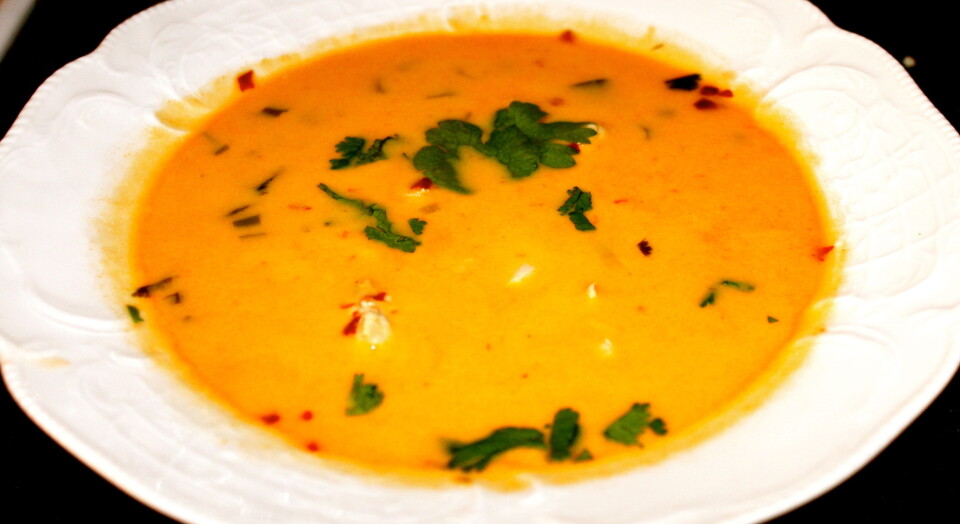 Spicy thaisuppe med kylling