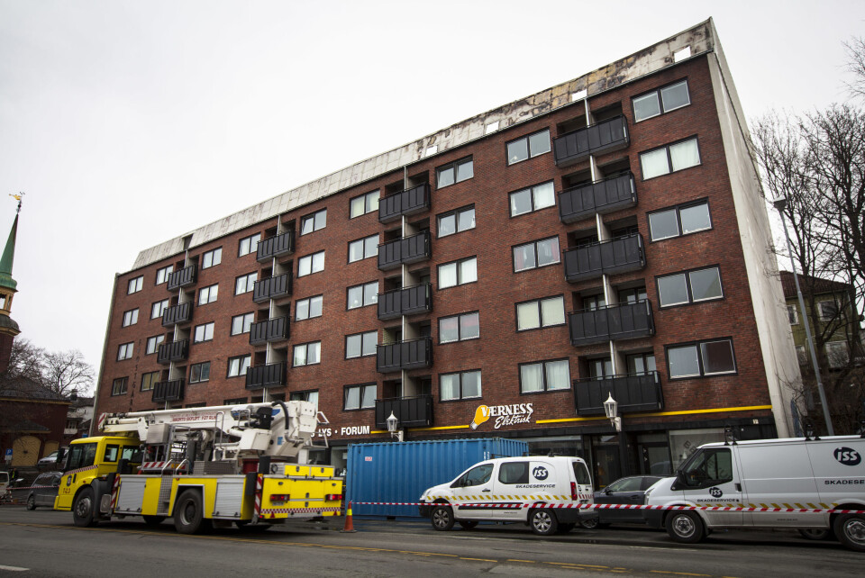 Studenter rammet av boligbrann