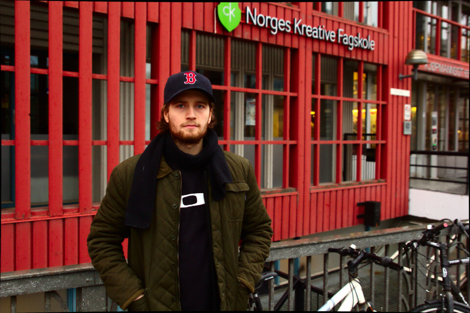 Student Tommy Haugen ved NKH synes det er synd at han ikke har de samme velferdsgodene som andre studenter i Trondheim.