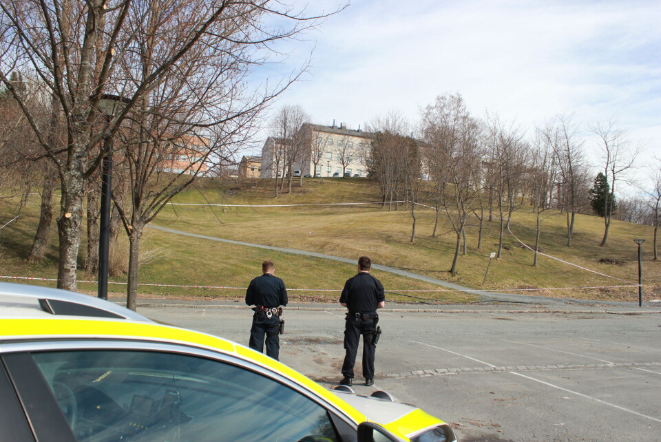 Person hardt skadet ved Gløshaugen