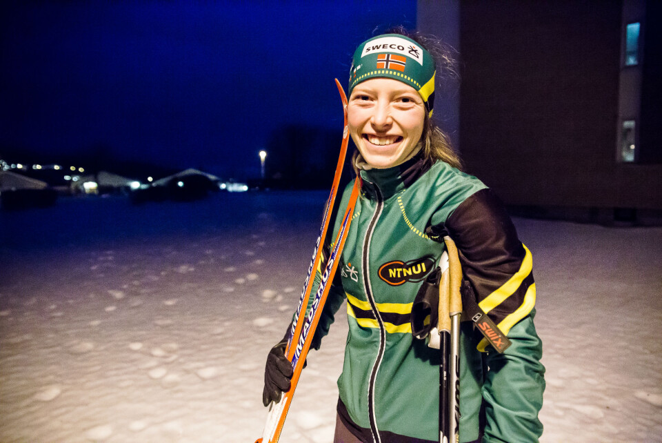 Ingeborg Røe var med på NTNUIs stafettlag som gikk inn til en 8. plass i årets NM på ski.