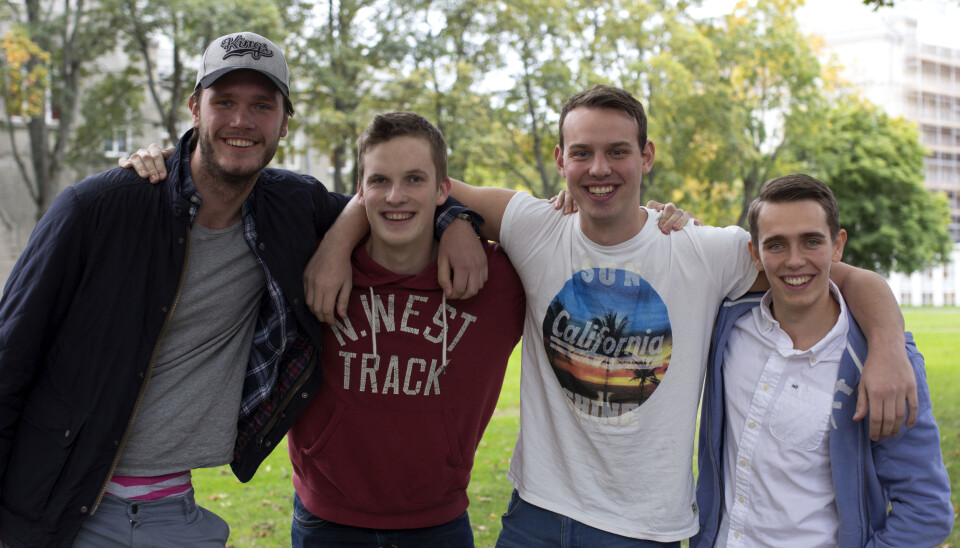 Gutta-Gobi fra venstre på bildet: Lars Erik Fagernæs, Andreas Øgaard, Morten Stulen og Kristoffer Lande.
