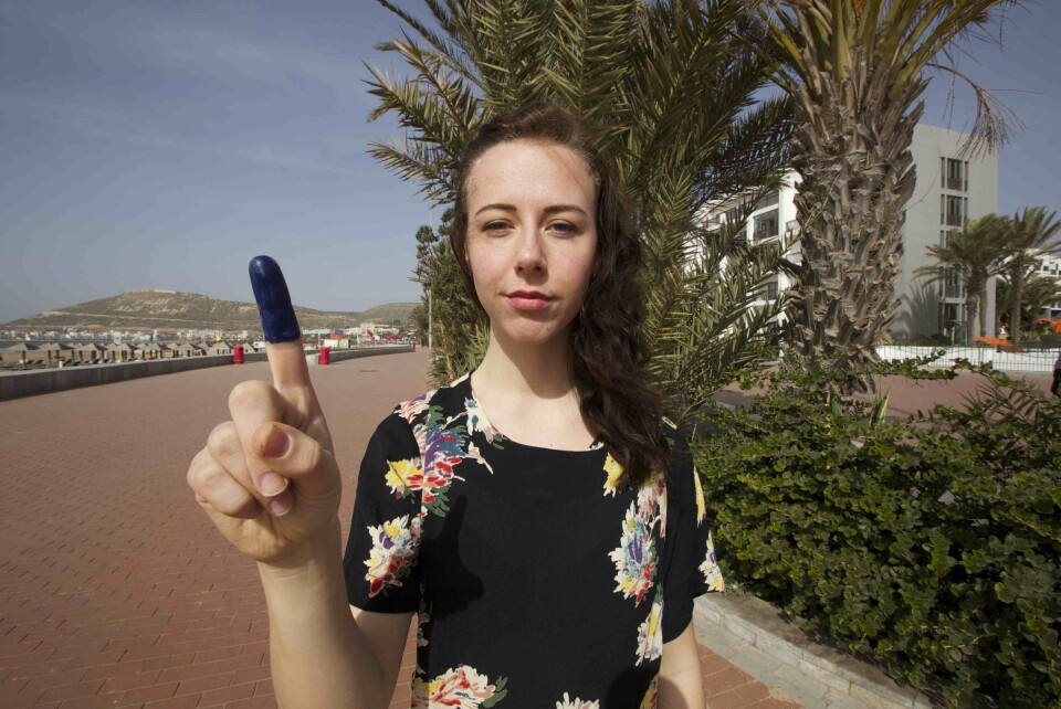 Student-protest mot Marokkos okkupasjon