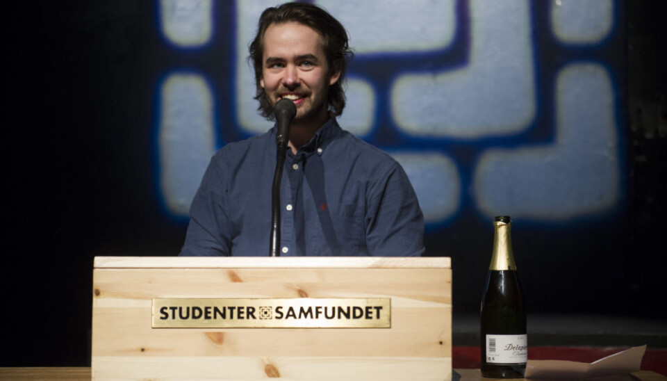 FORNØYD: Gabriel Qvigstad, som tiltrådde som Samfundetleder 17. mai, mener beslutningen i FS var til det beste for medlemmene. (Bildet er tatt i en annen anledning.)