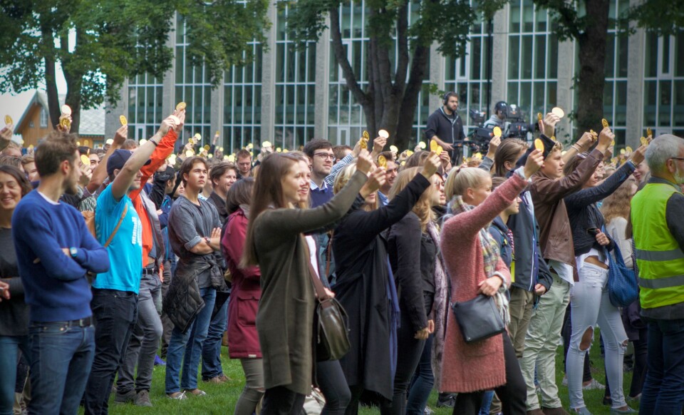 Dette bildet er fra immatrikuleringen 2012, men hadde du faktisk sett forskjell om jeg ikke gjorde deg oppmerksom på det?