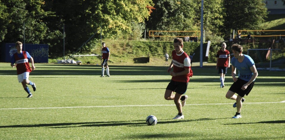 Dramatisk fotballtrening