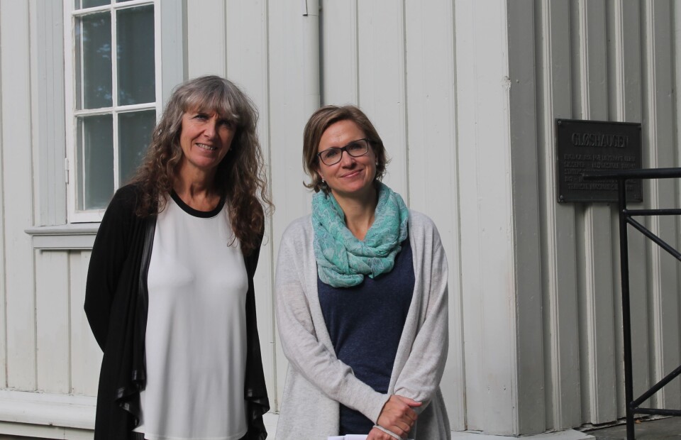 Seksjonssjef Hilde Skeie og seniorkonsulent Gro Synnøve Johnsen ved Internasjonal seksjon ved NTNU