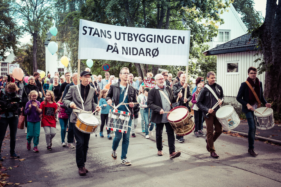 Trommekorps mot utbygging