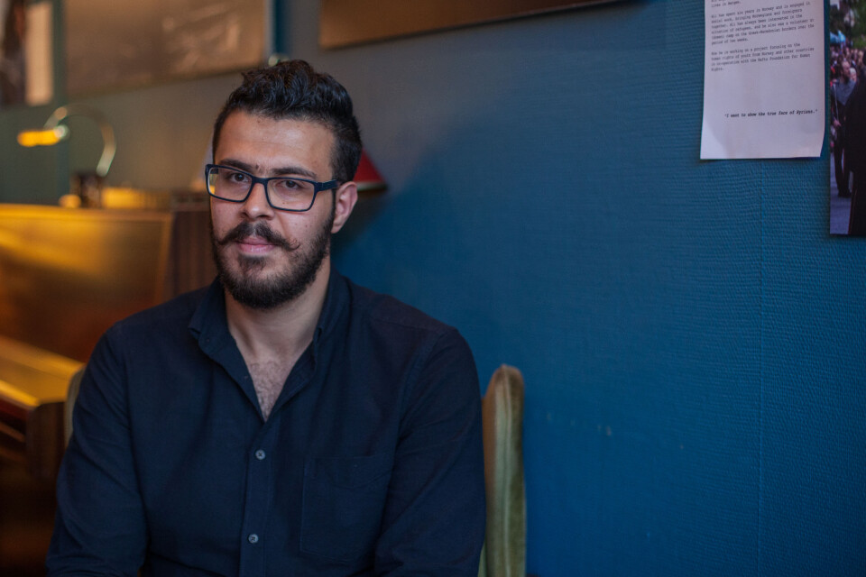 Ahmed Aboud gjemte alle bildene sine da han dro fra Syria.