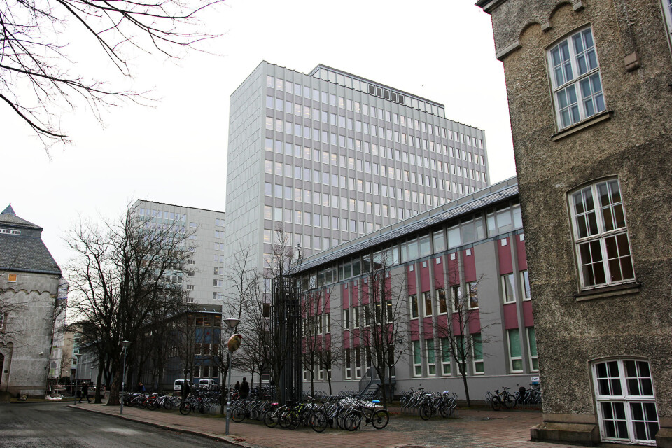 De to høyblokkene på Gløshaugen.