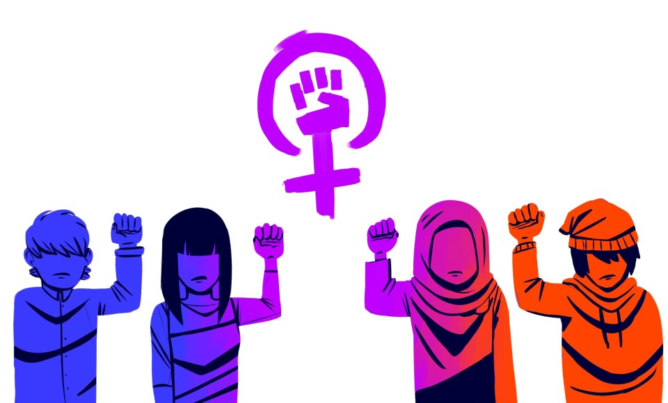 Feminisme i rødt, hvitt og blått