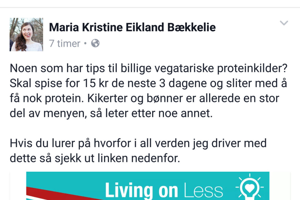 Slik oppleves det å leve på 15 kroner dagen