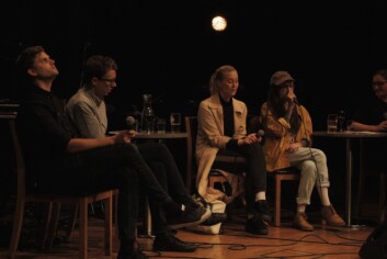 Temperaturen steg under paneldebatten. Temperaturen steg under paneldebatten.