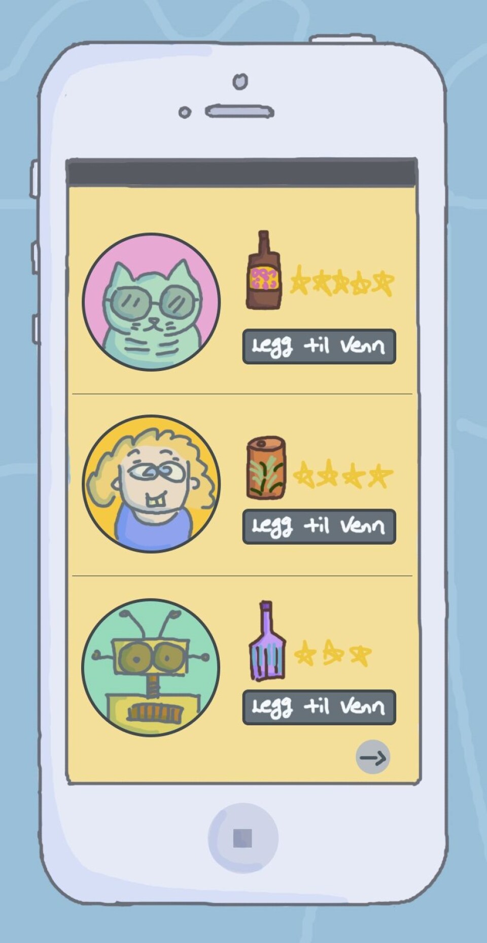 Øl på app