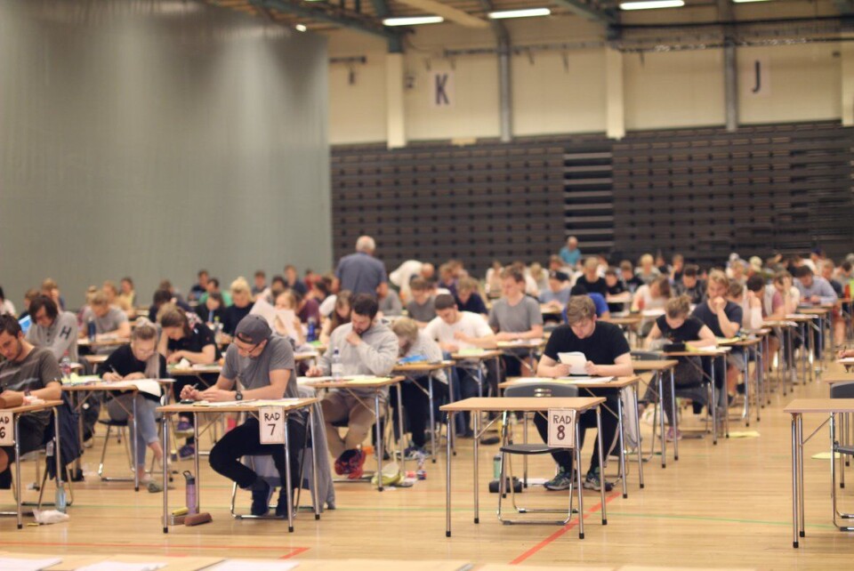 Rivningsarbeid hindrer ikke eksamen