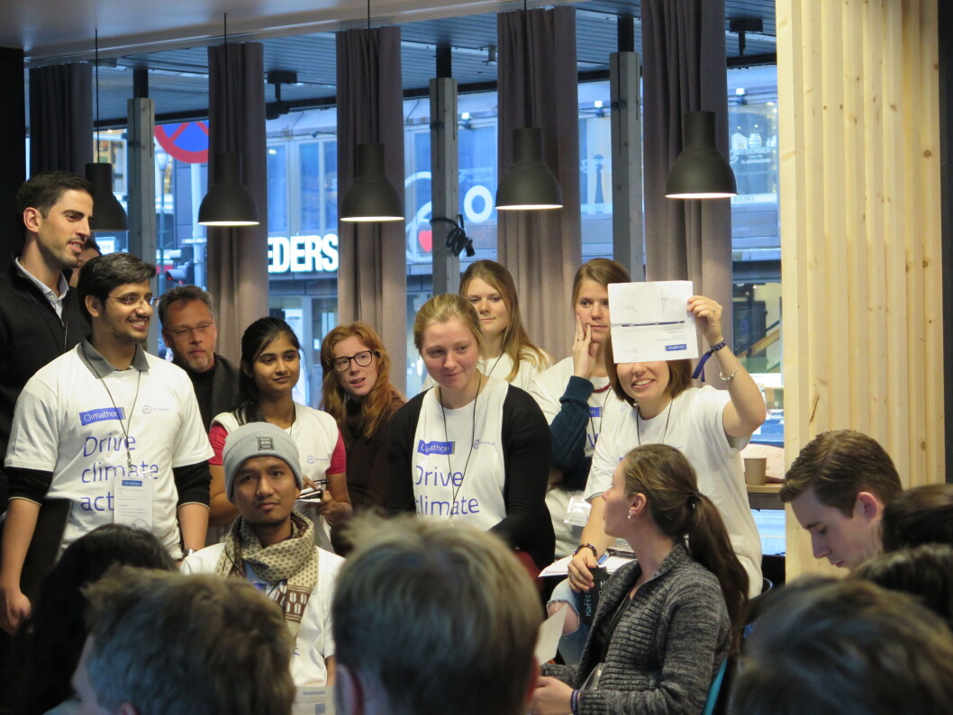 Bilde fra Climathon Trondheim i oktober 2016 Bilde fra Climathon Trondheim i oktober 2016