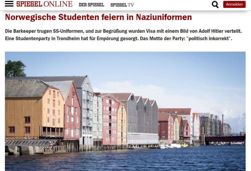 Nazifest når utenlandske medier