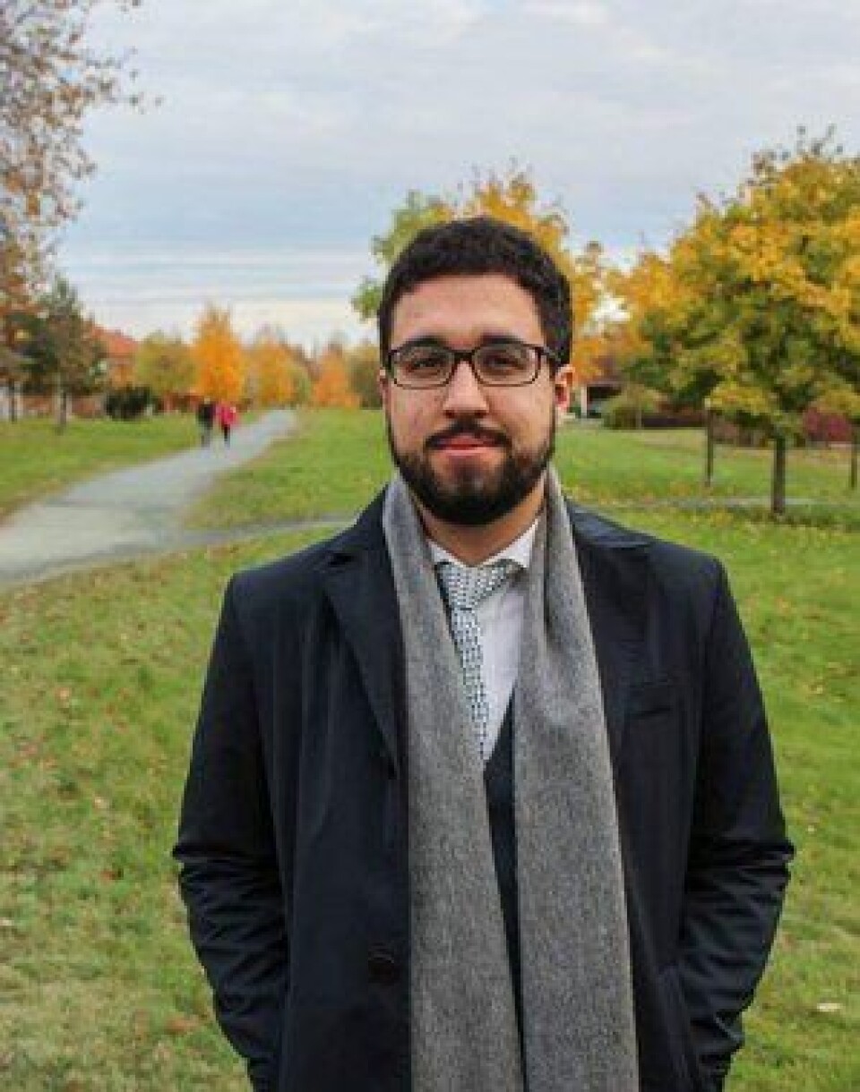Internasjonalt ansvarlig Felipe Fawcett ved Studenttinget