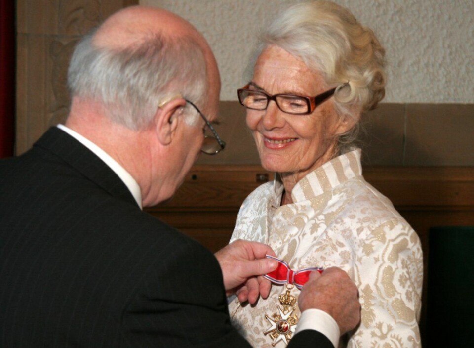 Synnøve Liaaen Jensen ble utnevnt til Kommandør av Den Kongelige Norske St. Olavs Orden i 2008.