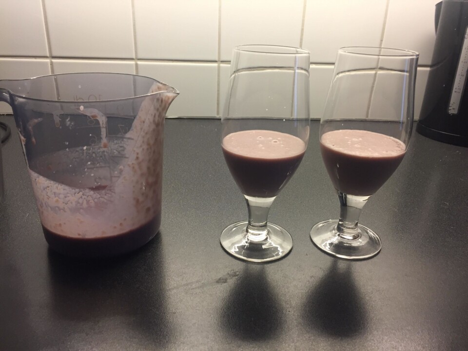 Biola med fruktkjøtt. Biola med fruktkjøtt.
