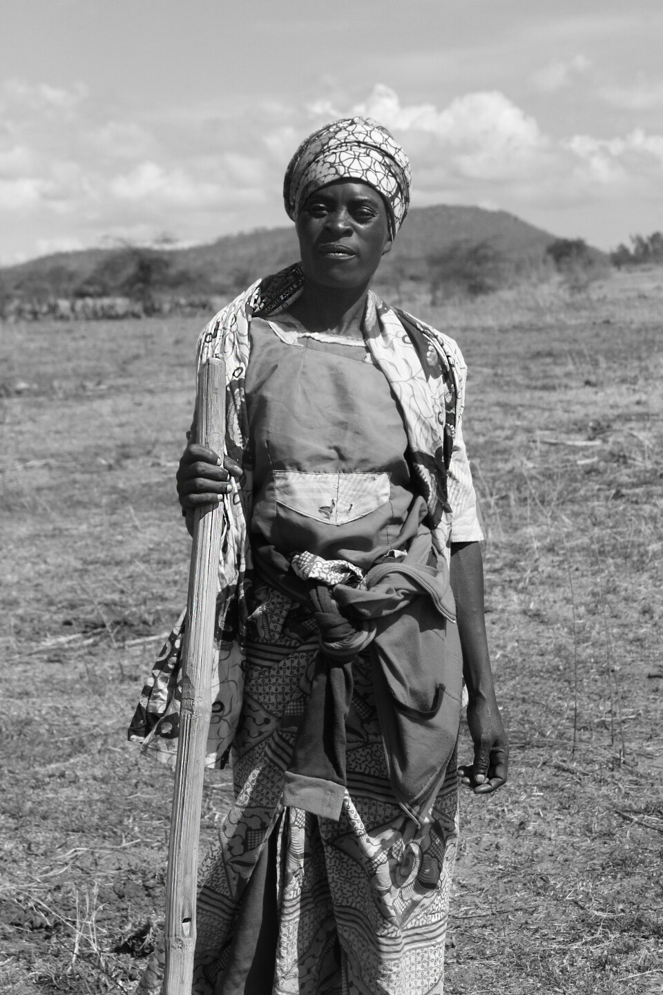 WORKING WOMAN: This Kipaduka woman had a lot to say about the SILC project. I did not get to know her name during our short conversation.