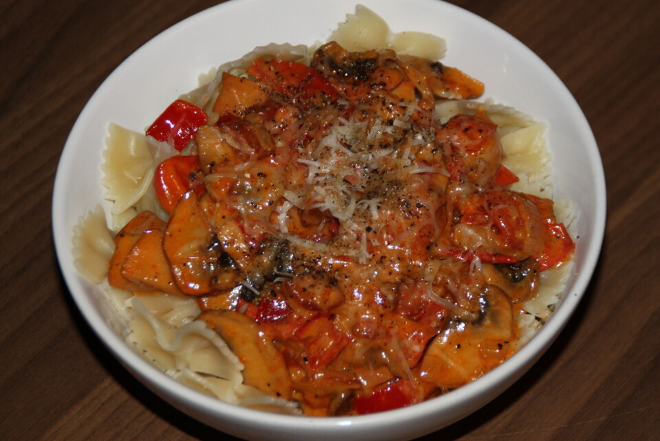 Oppskrift: Pasta med chorizo