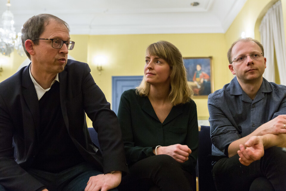 Espen Moe (t.v.), Lina Ingeborgrud og Bjørn Samset har alle ulike forslag til løsninger på klimaproblemene. Espen Moe (t.v.), Lina Ingeborgrud og Bjørn Samset har alle ulike forslag til løsninger på klimaproblemene.