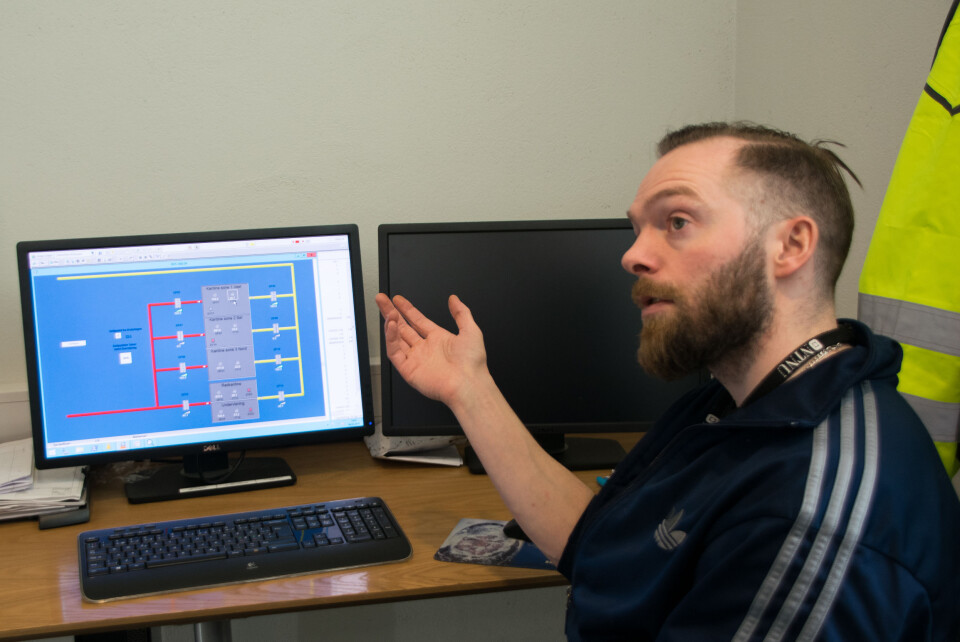 KONTROLLSENTER: Fra driftsentralen kontrolleres og reguleres temperaturen ved alle NTNUs campuser.