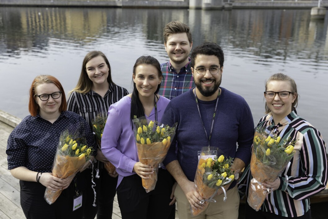 F.v.: Christina Eide, Julie Størholdt Iversen , Marte Øien, Stian Skarheim Magelssen, Felipe F. Garcia og Fam Karine Heer Aas F.v.: Christina Eide, Julie Størholdt Iversen , Marte Øien, Stian Skarheim Magelssen, Felipe F. Garcia og Fam Karine Heer Aas