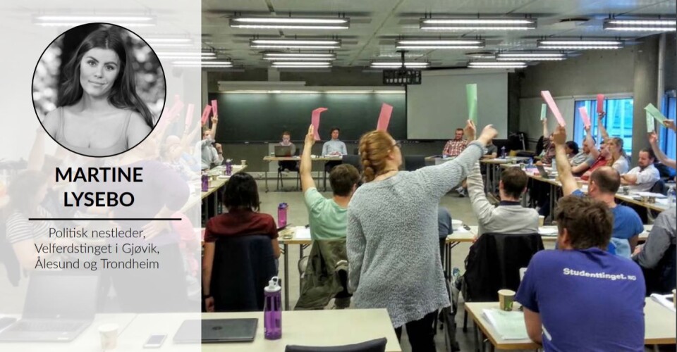 Studentpolitiker, jeg?