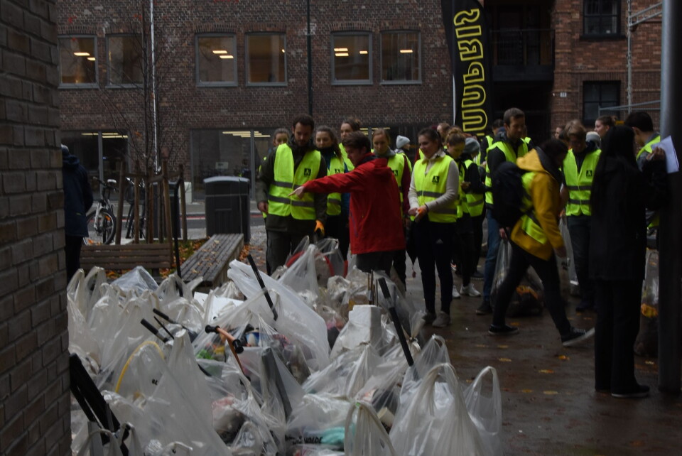 Store mengder med søppel ble ryddet da ryddeaksjonen ble arrangert for første gang i fjor.