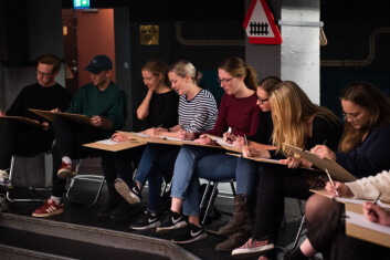 Deltagerne befant seg tilslutt i en fokusert tegneboble Deltagerne befant seg tilslutt i en fokusert tegneboble