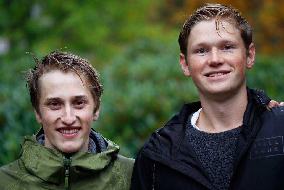 **Pioneerer:** Sondre Rodahl (t.v) tok med seg sporten roundet tilbake til Norge når han var på utveksling. Kompisen Bendik Wangen (t.h) tror også at sporten kan komme til å vokse i Norge.