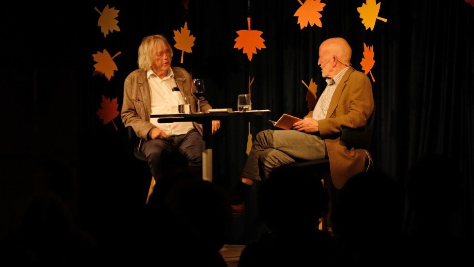 RIKT FORFATTERSKAP: Her i samtale med Per Bjørn Foros på Litteraturhuset.