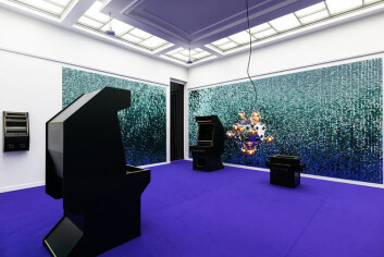 EN GALAKSE LANGT, LANGT BORTE: Yoda og Space Invaders har forsvunnet, bare skallet står igjen i Børre Sæthres utstilling. EN GALAKSE LANGT, LANGT BORTE: Yoda og Space Invaders har forsvunnet, bare skallet står igjen i Børre Sæthres utstilling.