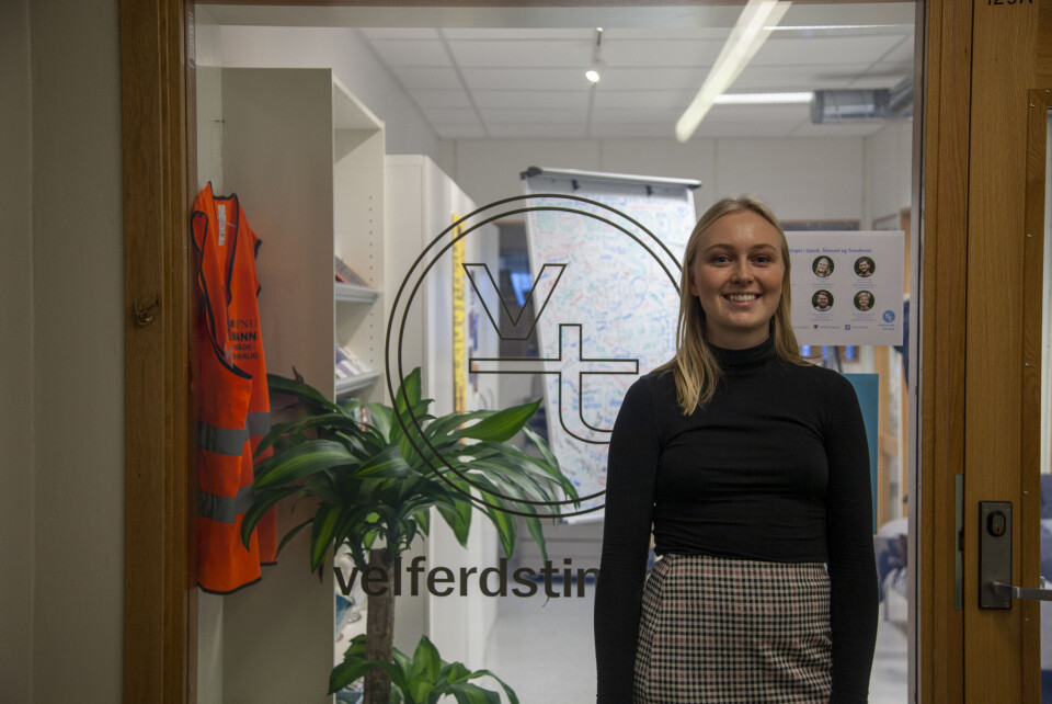 **Lavere terskel:** Leder for Velferdstinget ved NTNU, Nina Salvesen, tror boliger på campus kan være et tiltak for å senke terskelen på å bli med i sosiale og faglige aktiviteter.