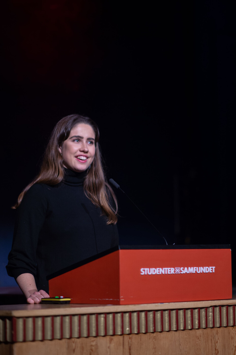 KAREN MJØR: Mjør trakk inn flere historier fra sin tid på Huset i sin åpningsappell.