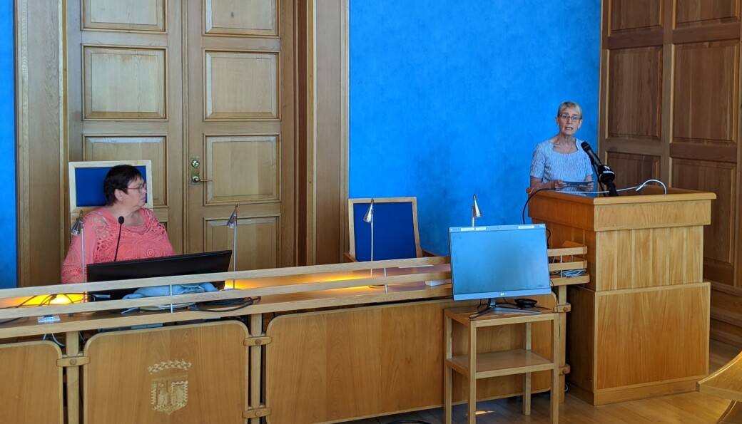 Rita Ottervik og Anne Borg under onsdagens pressekonferanse om studiehøsten 2020 Rita Ottervik og Anne Borg under onsdagens pressekonferanse om studiehøsten 2020