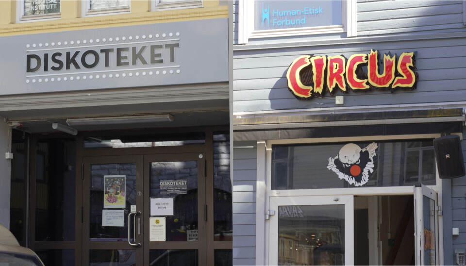 Stengt: Utestedene Diskoteket og Bar Circus er nå stengt på grunn av koronasmitte.