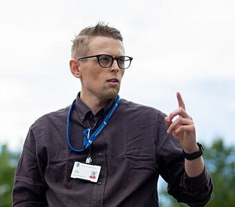 SAMMARBEID MED NTNU: Torkild Raavand fra Trondheim kommune holdt et øye på åpningen SAMMARBEID MED NTNU: Torkild Raavand fra Trondheim kommune holdt et øye på åpningen