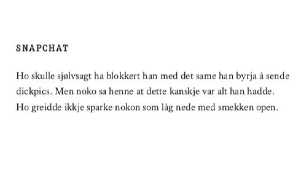 Tragikomisk om kjærleik, lengsel og Tinder