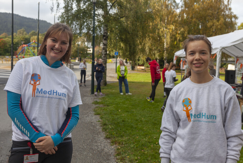 ANSVARLIGE: Sigrid-Anne Bjorøy og Ragnhild Vereide sørget for en meters avstand under hele løpet. ANSVARLIGE: Sigrid-Anne Bjorøy og Ragnhild Vereide sørget for en meters avstand under hele løpet.