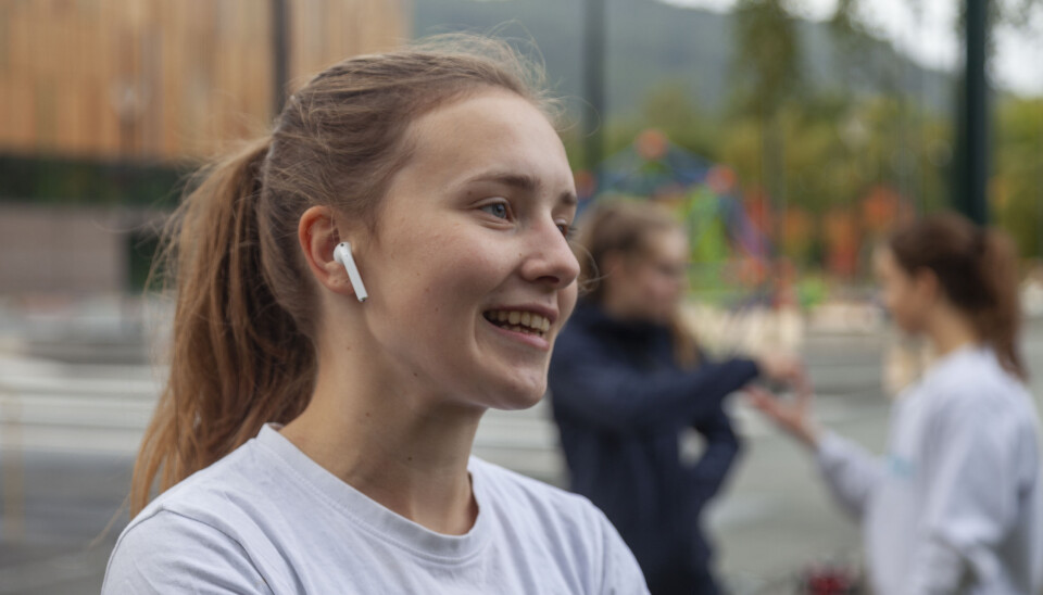 STAFETTSTJERNE: Marie Hjelmseth Larssen forberedte seg fredags ettermiddag på en 11 timers lang joggetur. STAFETTSTJERNE: Marie Hjelmseth Larssen forberedte seg fredags ettermiddag på en 11 timers lang joggetur.
